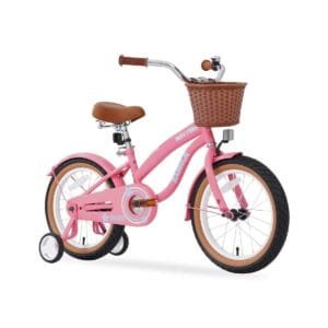 Kids Bike, 16 Inch Girls Bike with Basket for Ages 4-7 Years